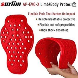 Jacket pad for motorcycle jacket
